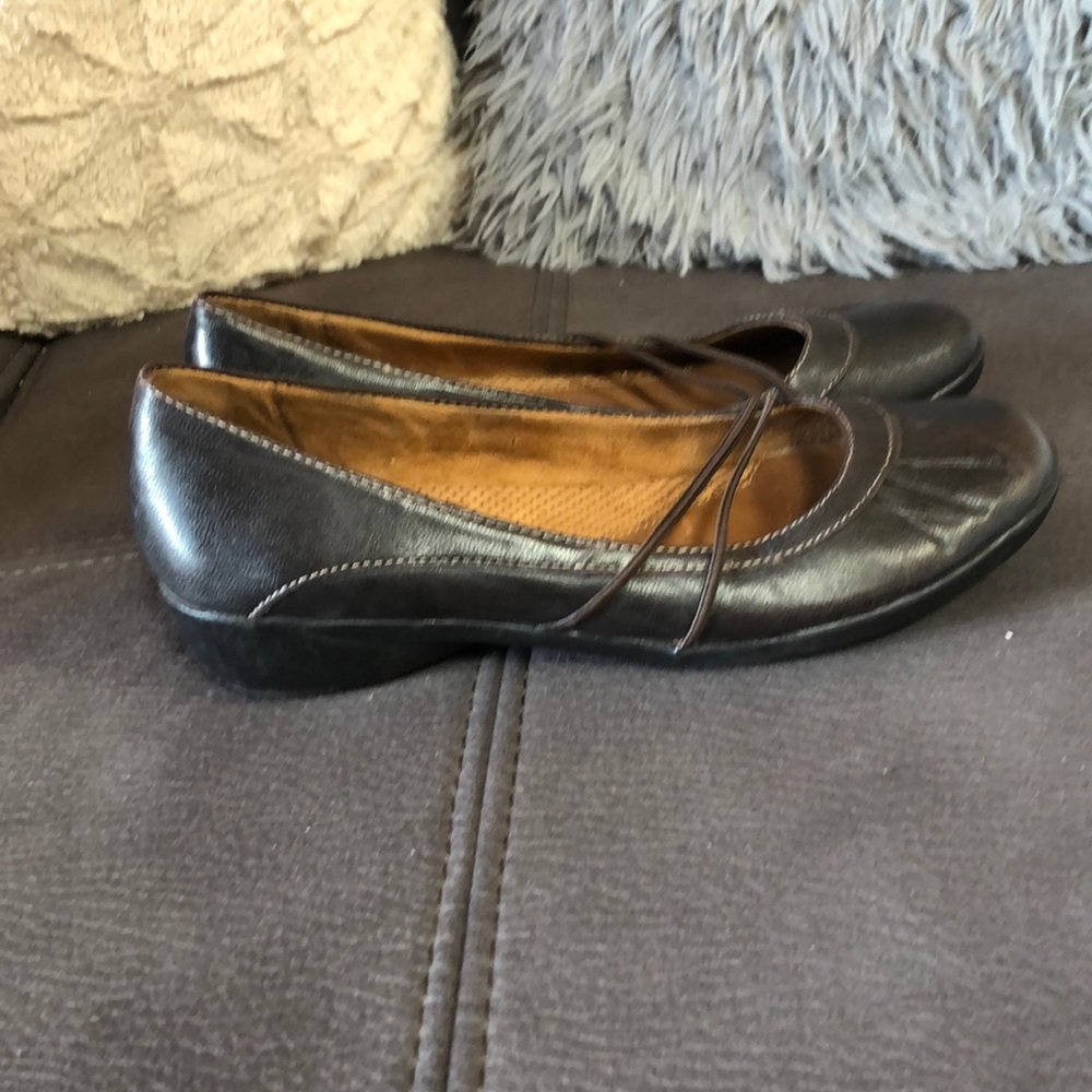 NATURAL SOUL Brown Leather Loafers Size 7.5 - Picture 5 of 8